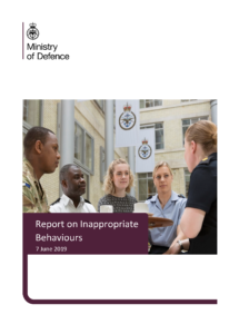 MOD Report on Inappropriate Behaviours