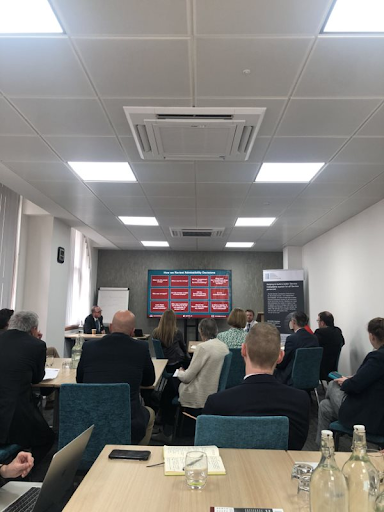 an audience at a conference