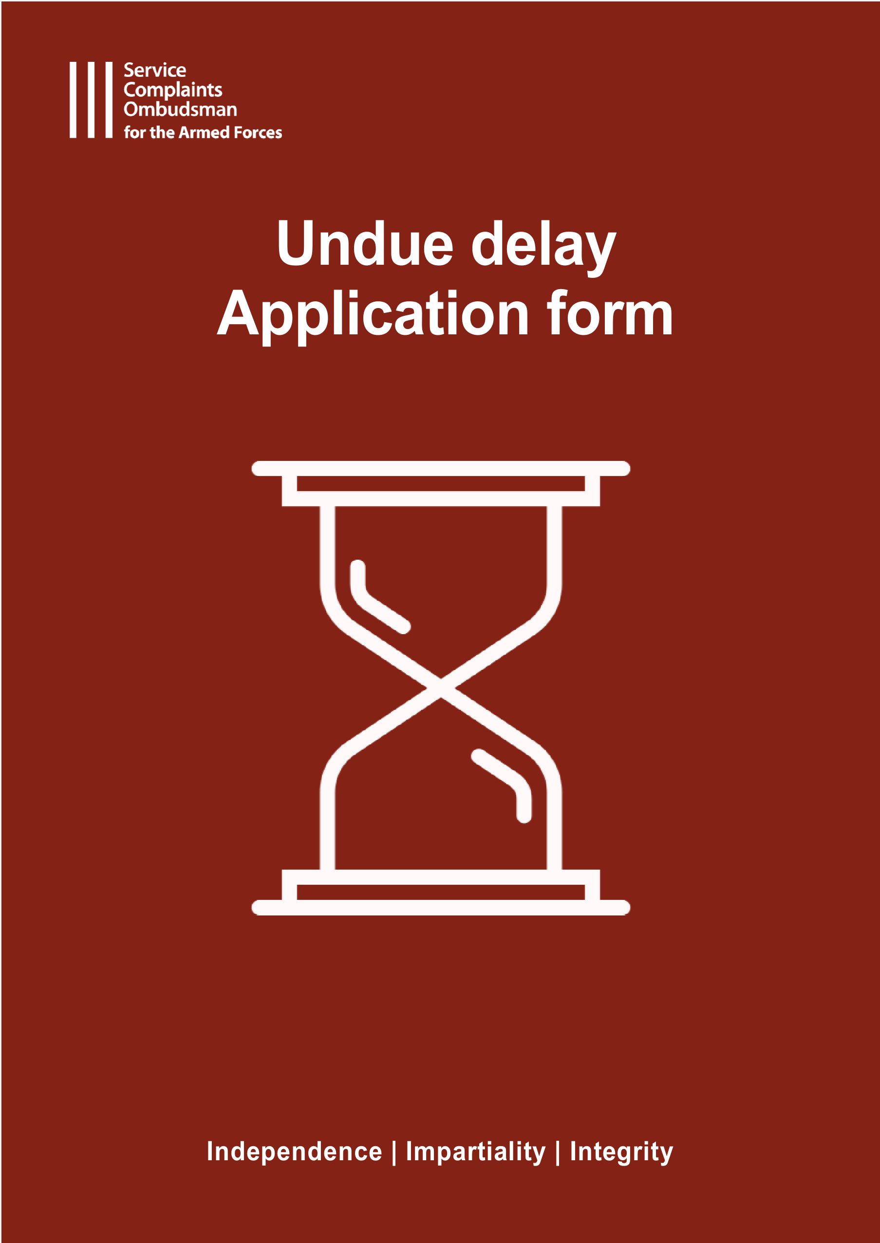 Delay application form