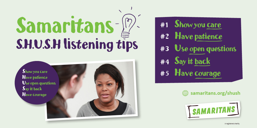 Samaritans listening tips