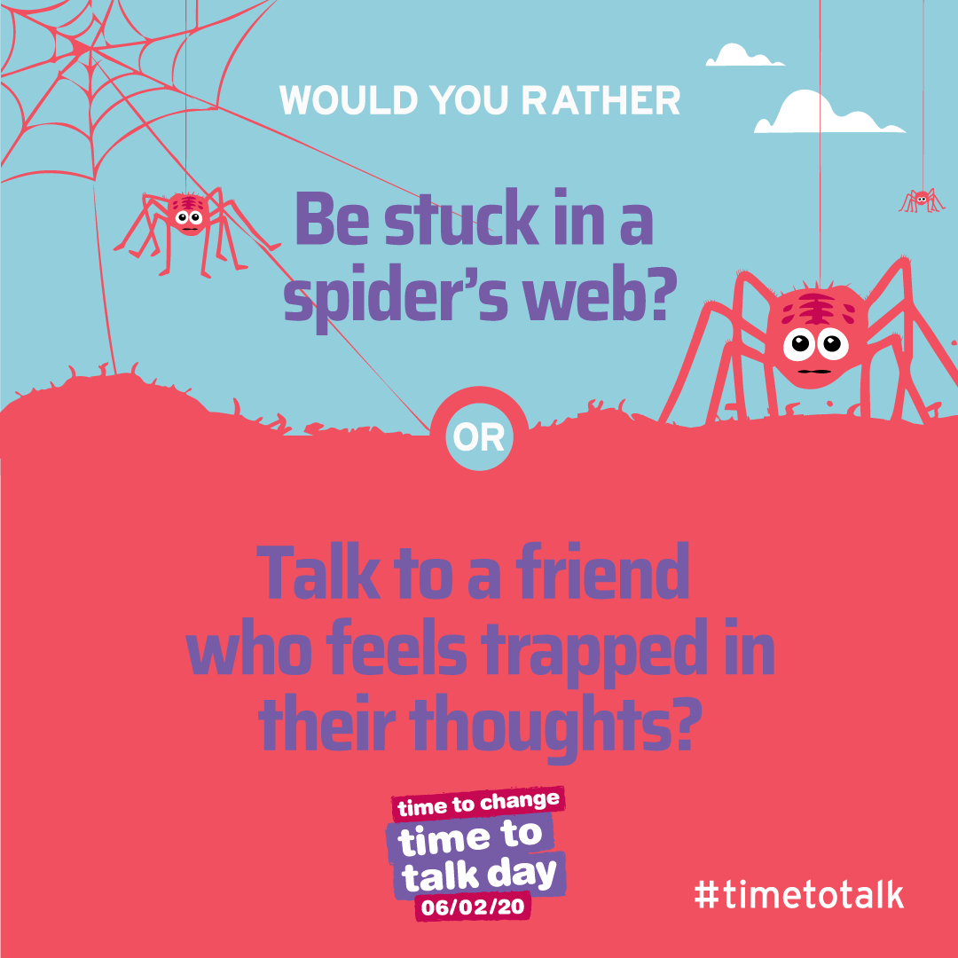 For Time to Talk Day on 6 February, we’re choosing to talk about mental health.